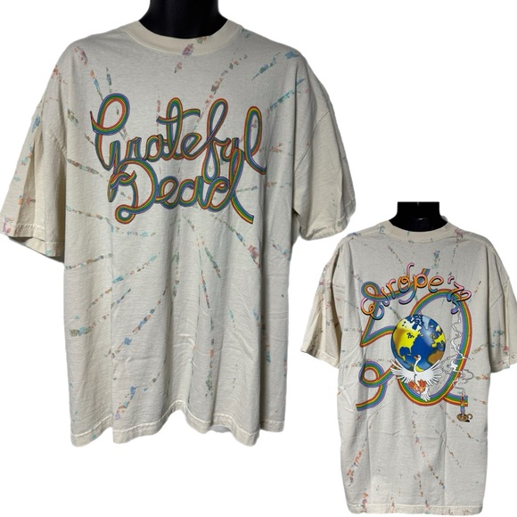 Grateful Dead Rainbow Europe 72 50th Anniversary Tie Dye T Shirt XL USA Made - Picture 1 of 11